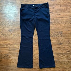 American Eagle Outfitters Navy Stretch Flare Trousers Size 8